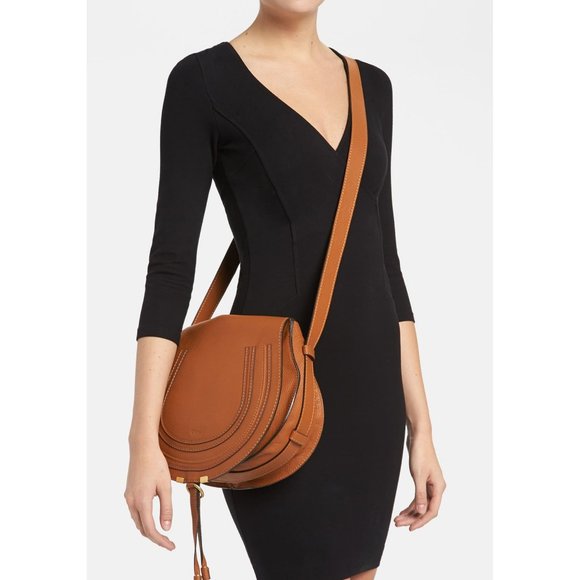 Chloe Handbags - CHLOÉ Marcie -Medium Leather Crossbody Bag